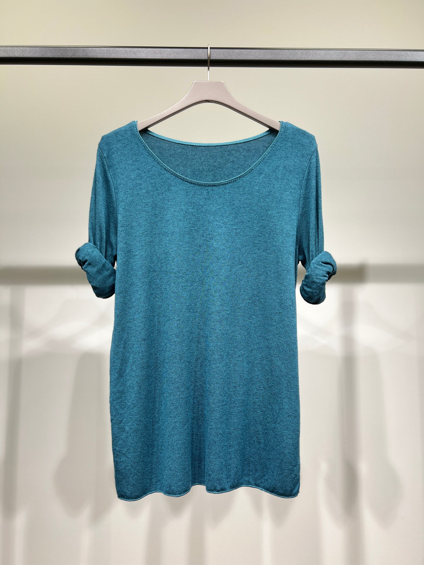 T-Shirt Manche Longue Col Rond 30% Laine 30% Angora
