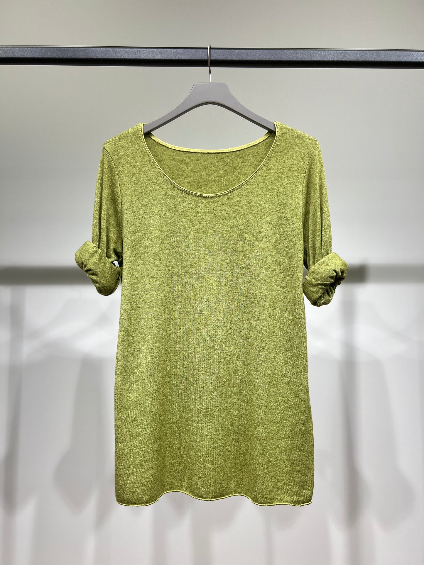 T-Shirt Manche Longue Col Rond 30% Laine 30% Angora