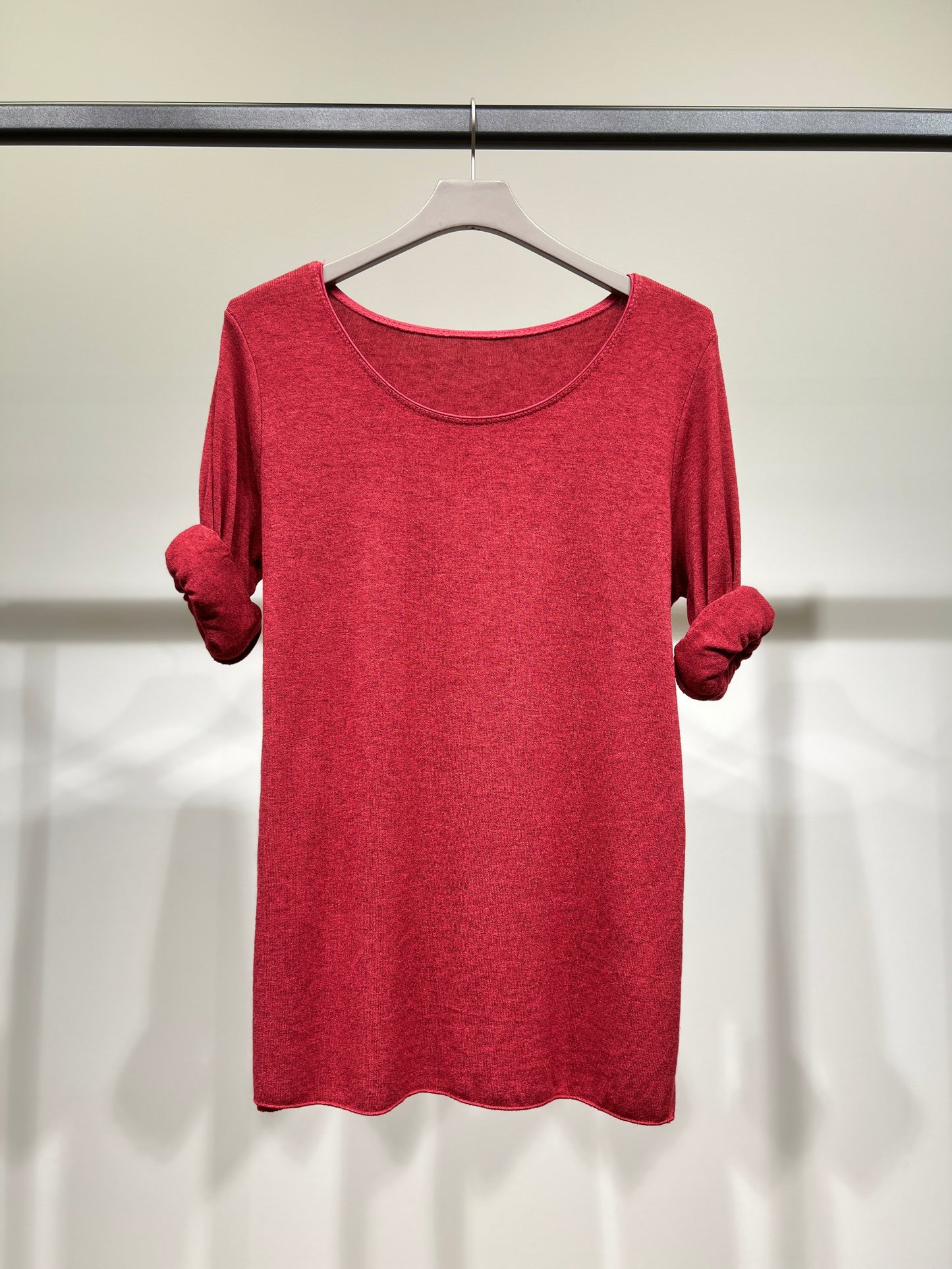 T-Shirt Manche Longue Col Rond 30% Laine 30% Angora