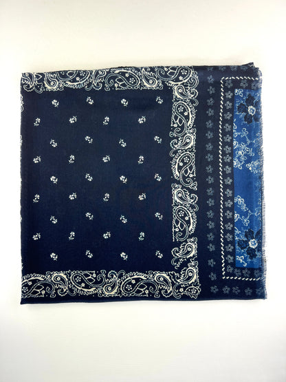 Foulard Rectangulaire Motif Cachemire Floral 100% Viscose