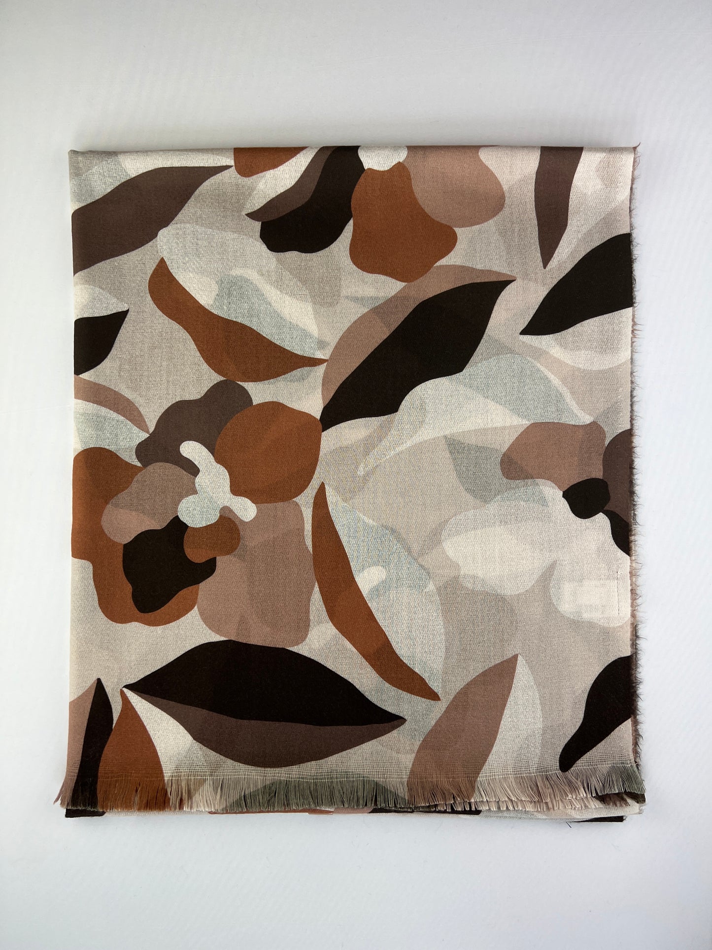 Foulard Rectangulaire Motif Floral 100% Viscose