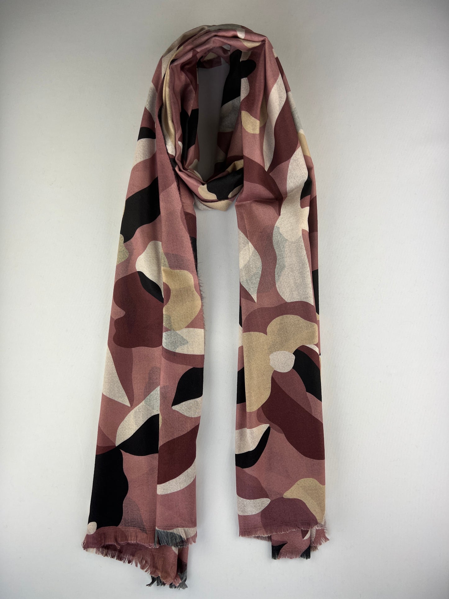 Foulard Rectangulaire Motif Floral 100% Viscose