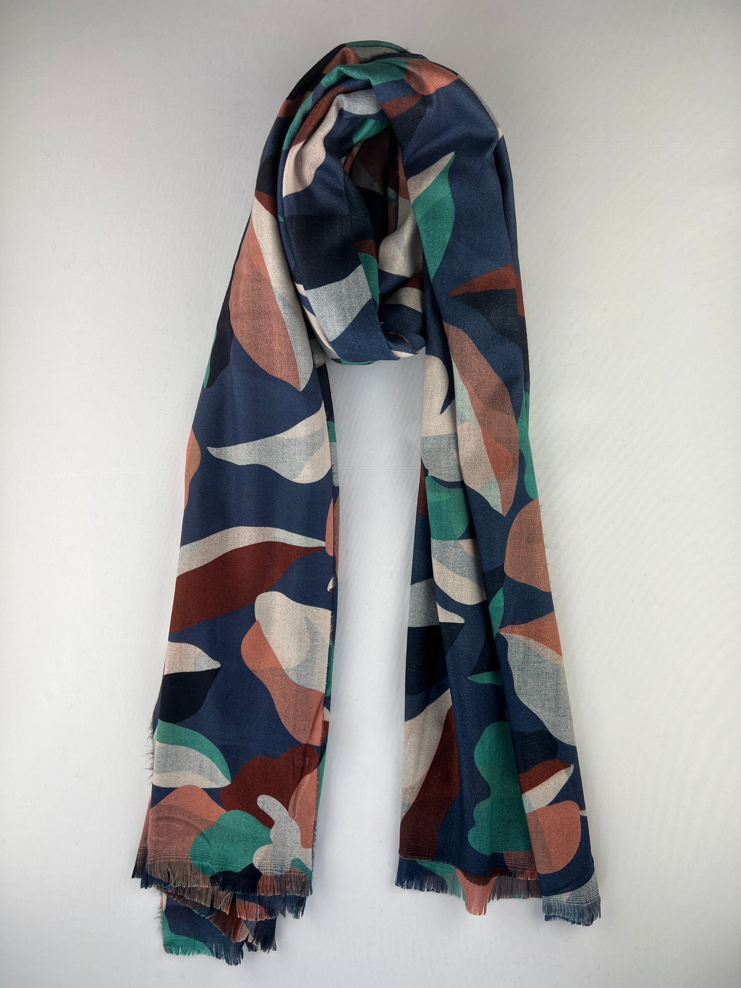 Foulard Rectangulaire Motif Floral 100% Viscose