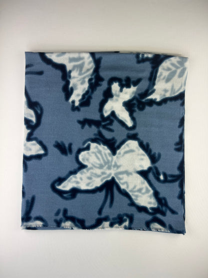 Rectangular Butterfly Pattern Scarf 100% Viscose