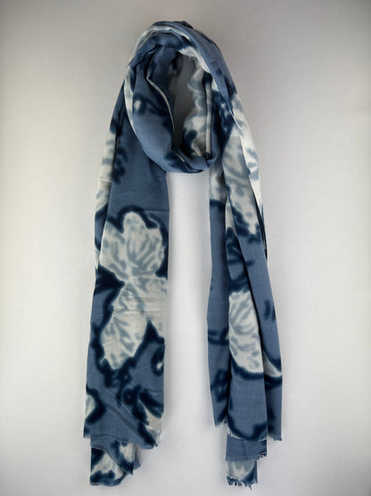 Rectangular Butterfly Pattern Scarf 100% Viscose