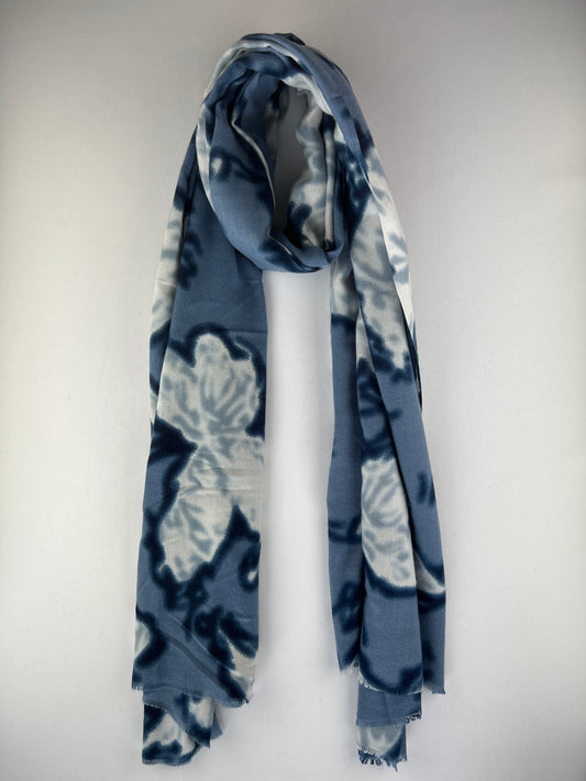 Foulard Rectangulaire Motif Papillon 100% Viscose