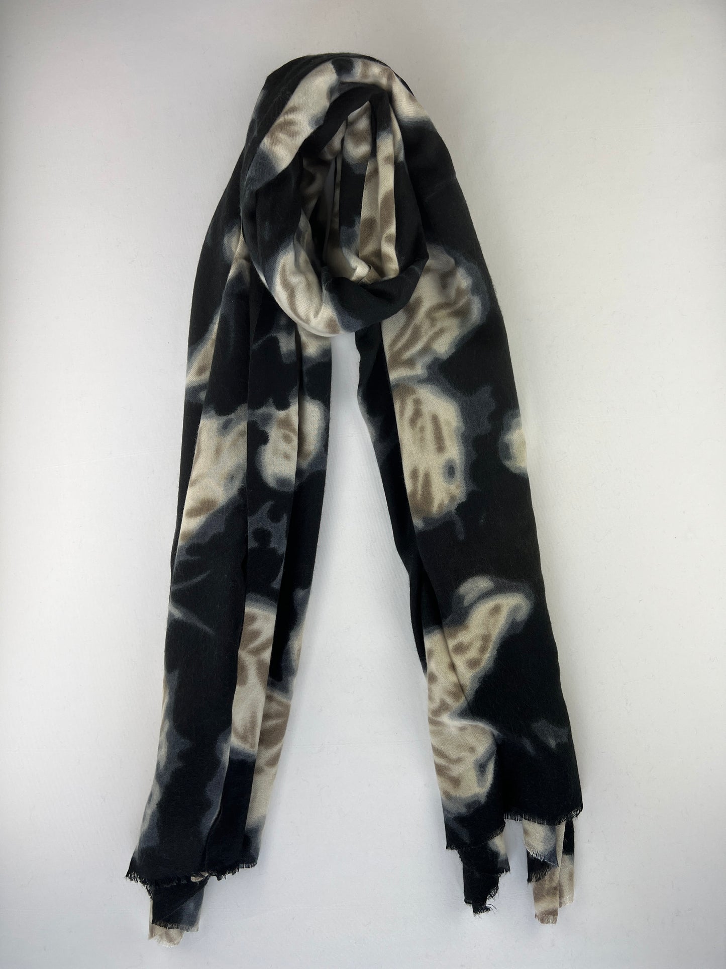 Rectangular Butterfly Pattern Scarf 100% Viscose