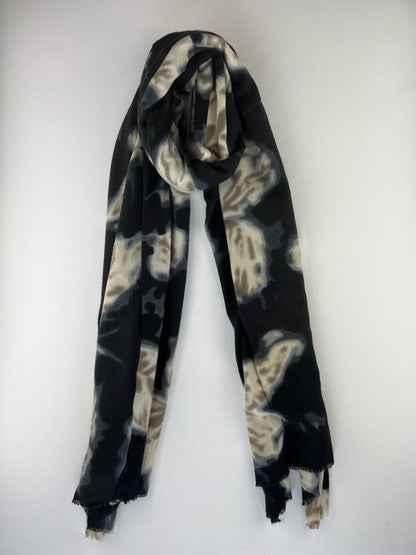 Rectangular Butterfly Pattern Scarf 100% Viscose