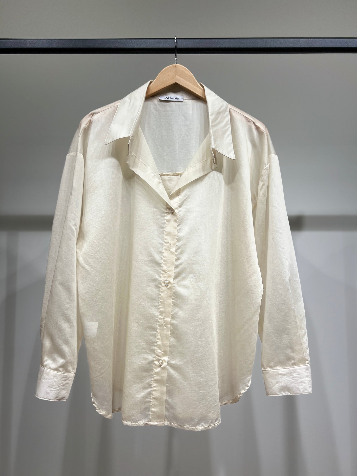 Chemise Légère Simple Confortable Large Satiné 90% Tencel