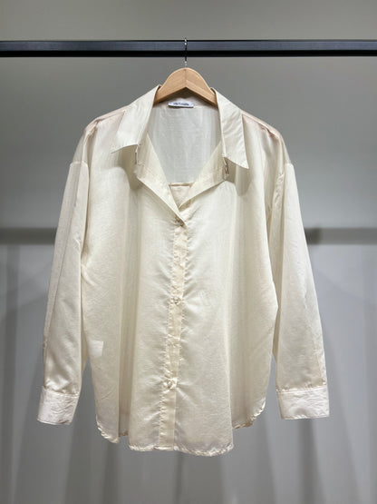 Chemise Légère Simple Confortable Large Satiné 90% Tencel