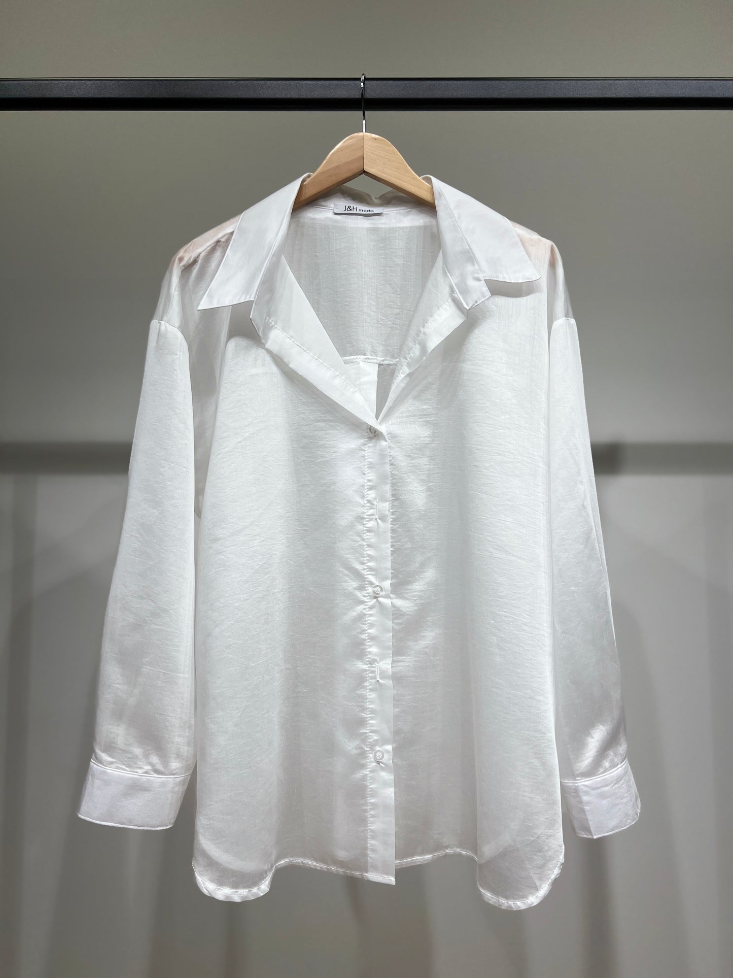 Chemise Légère Simple Confortable Large Satiné 90% Tencel