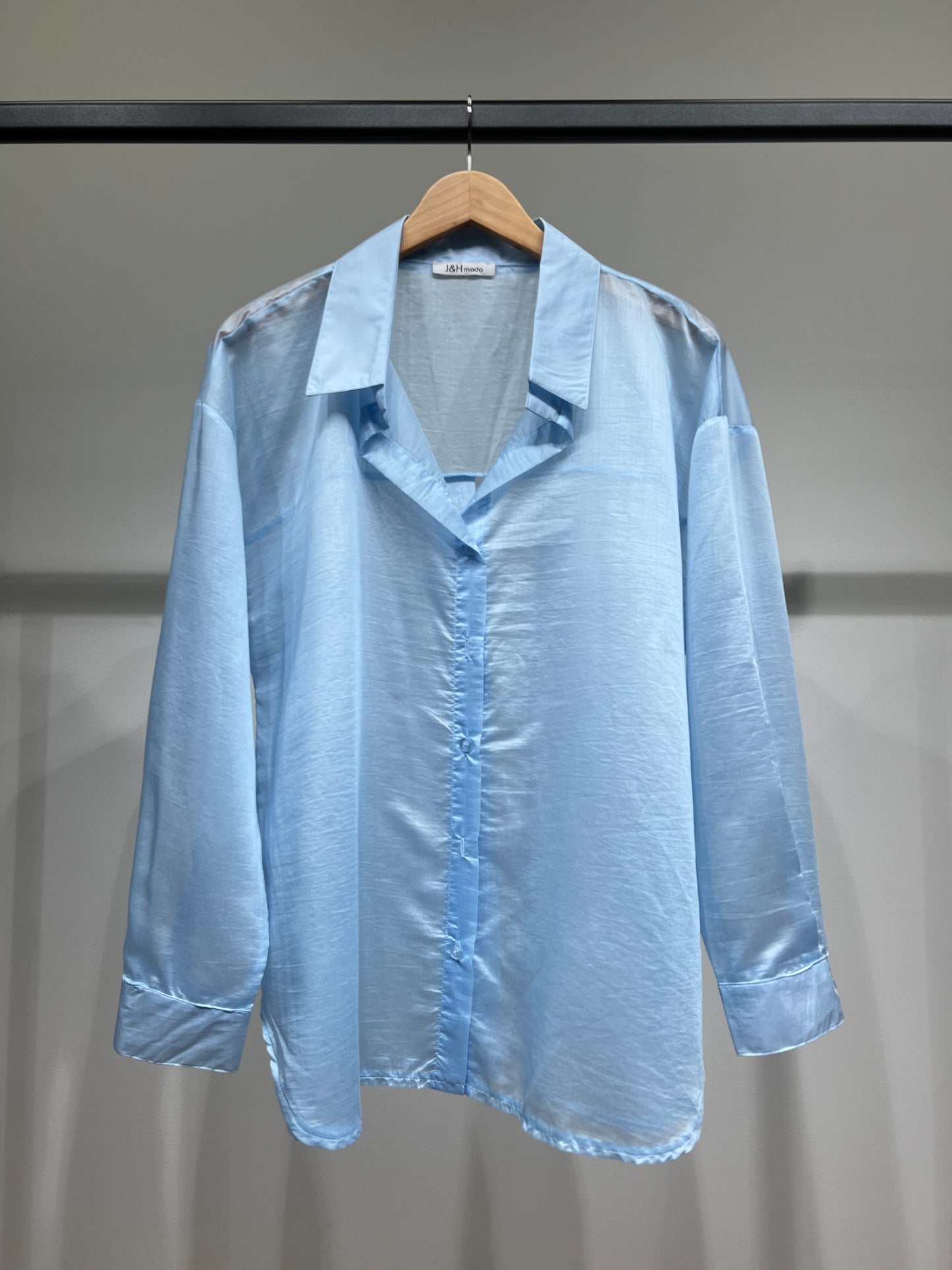 Chemise Légère Simple Confortable Large Satiné 90% Tencel