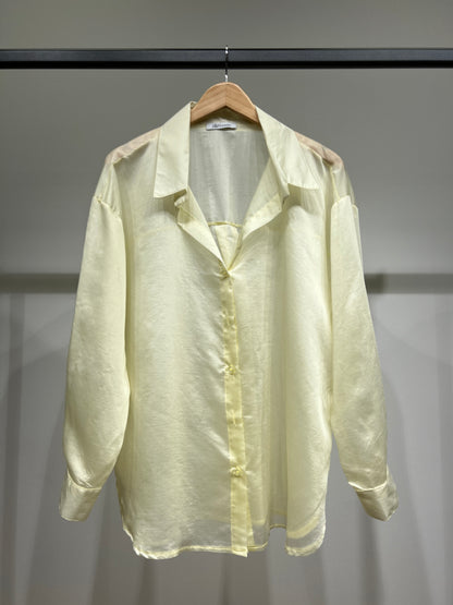 Chemise Légère Simple Confortable Large Satiné 90% Tencel