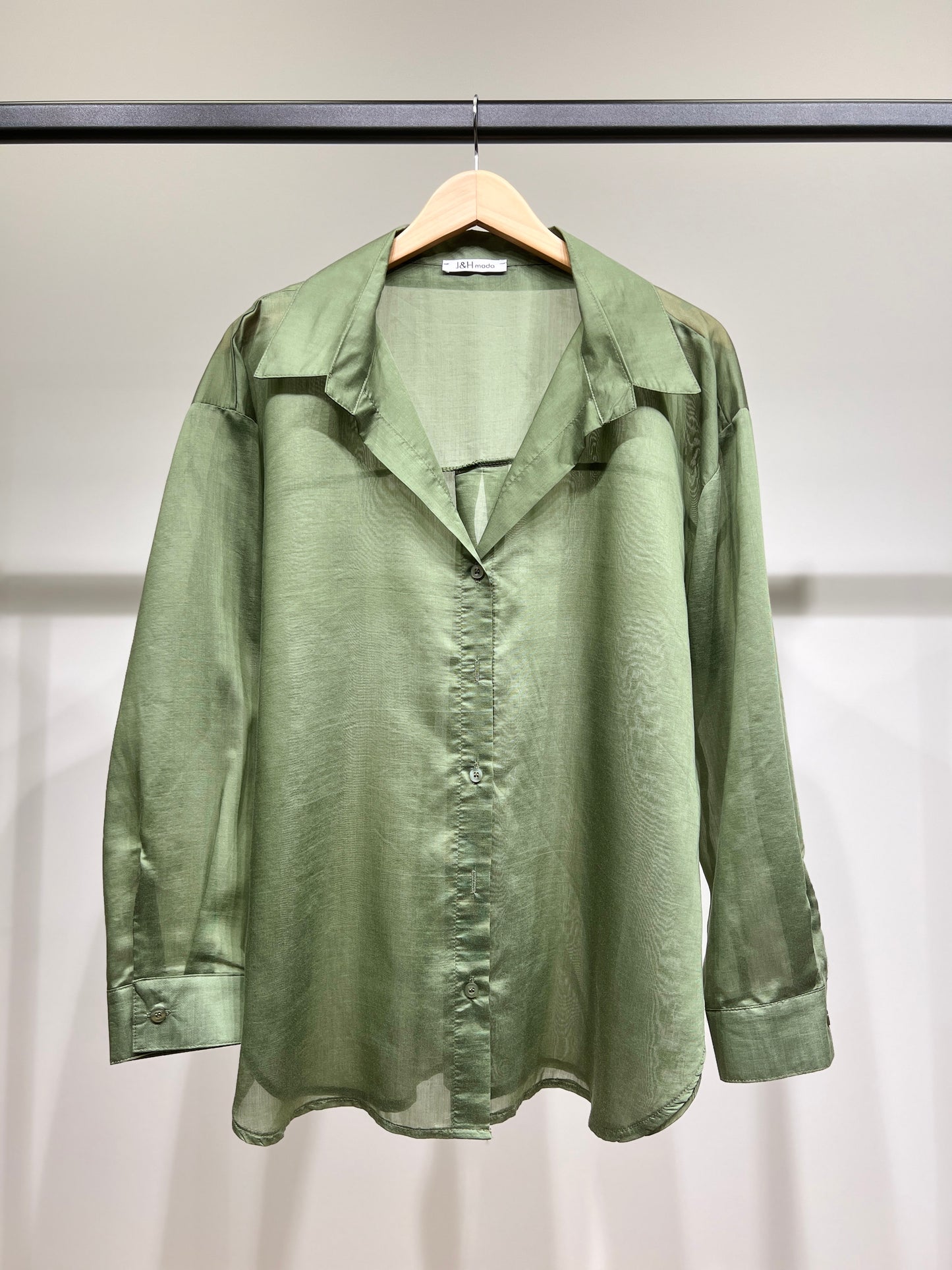 Chemise Légère Simple Confortable Large Satiné 90% Tencel