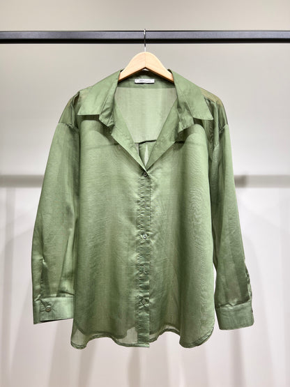 Chemise Légère Simple Confortable Large Satiné 90% Tencel