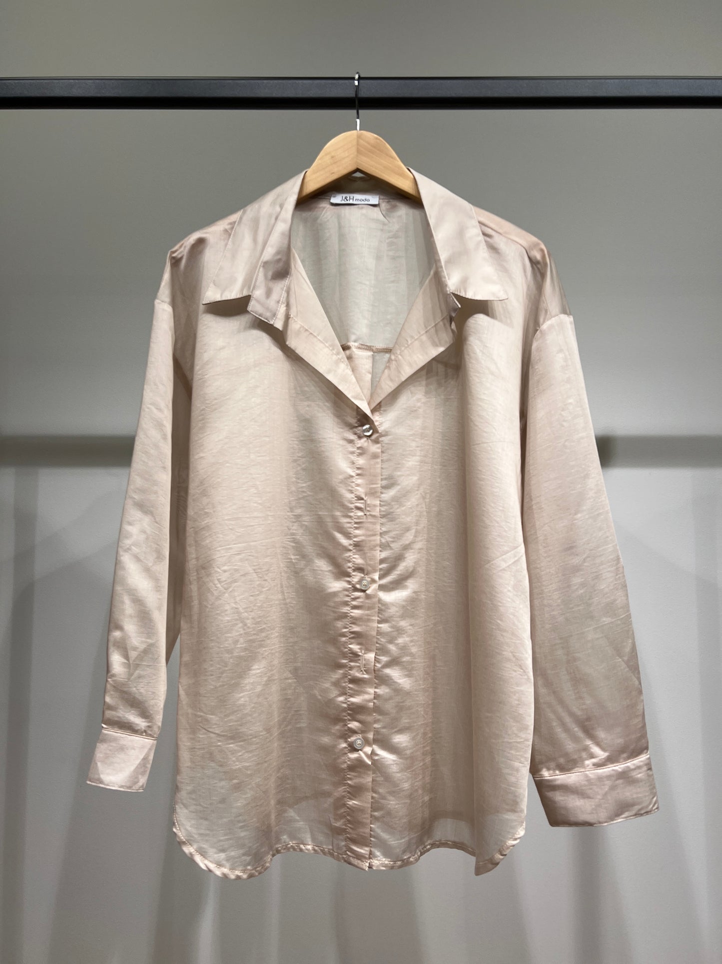 Chemise Légère Simple Confortable Large Satiné 90% Tencel