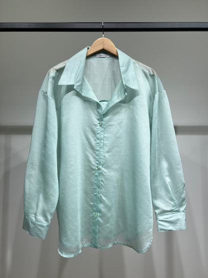 Chemise Légère Simple Confortable Large Satiné 90% Tencel