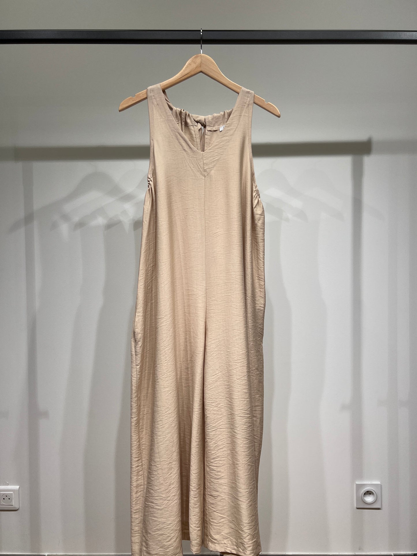 Combinaison Pantalon Fluide Coupe Palazzo Dos à Nouer Poches