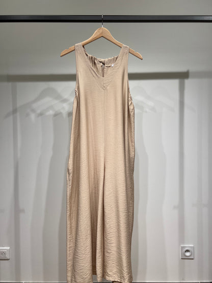 Combinaison Pantalon Fluide Coupe Palazzo Dos à Nouer Poches