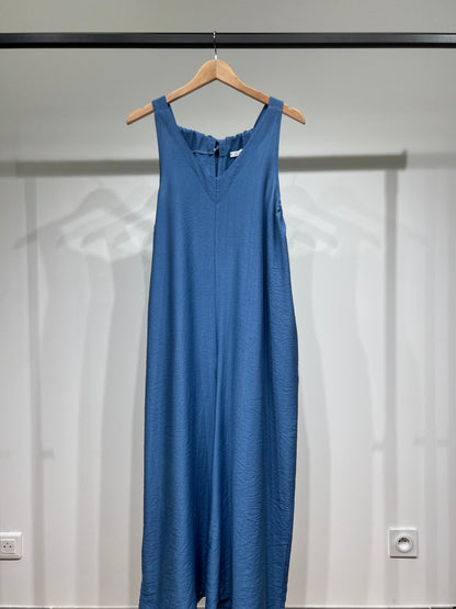 Combinaison Pantalon Fluide Coupe Palazzo Dos à Nouer Poches