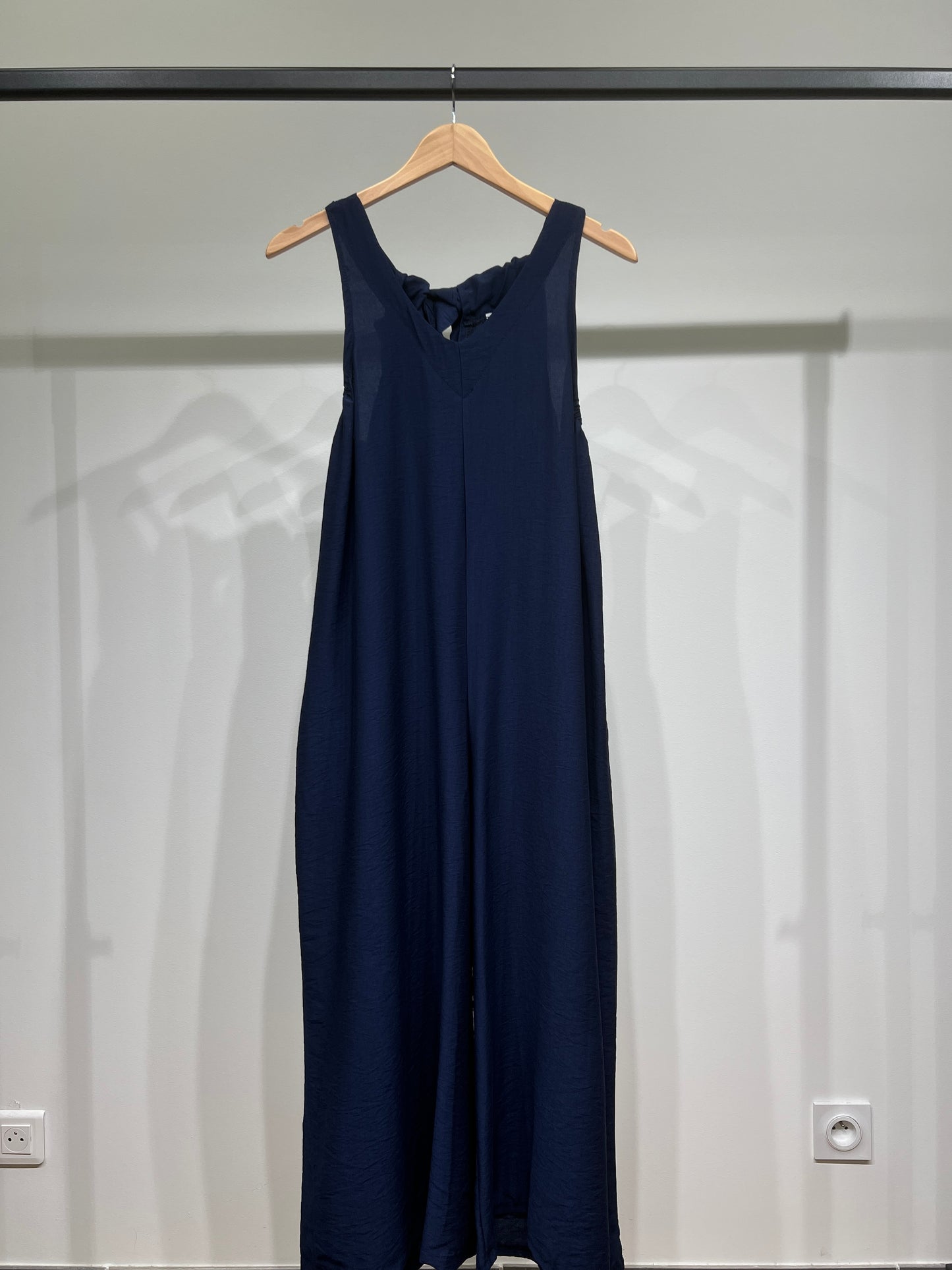 Combinaison Pantalon Fluide Coupe Palazzo Dos à Nouer Poches