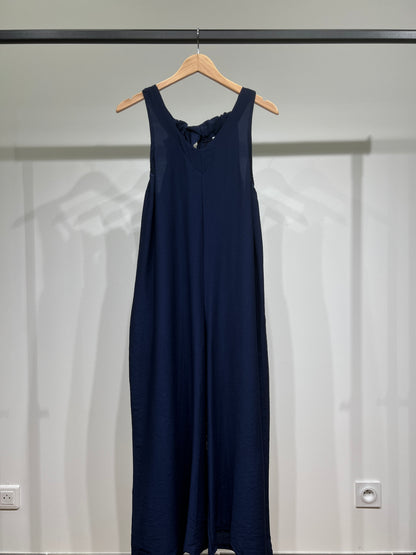 Combinaison Pantalon Fluide Coupe Palazzo Dos à Nouer Poches