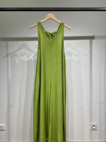 Combinaison Pantalon Fluide Coupe Palazzo Dos à Nouer Poches