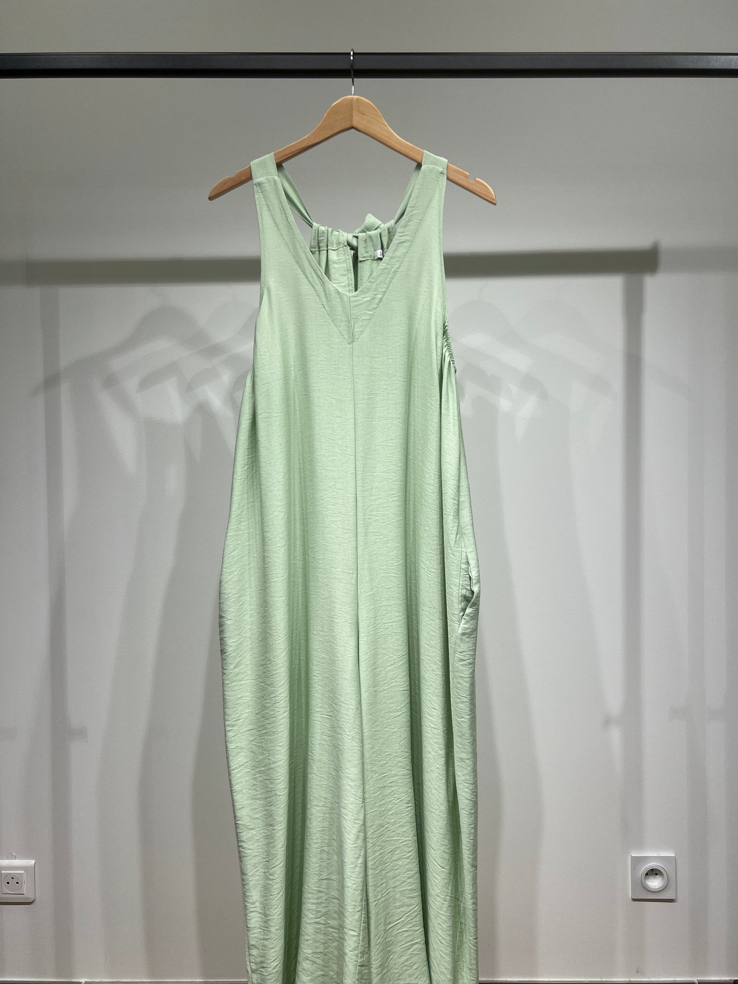 Combinaison Pantalon Fluide Coupe Palazzo Dos à Nouer Poches