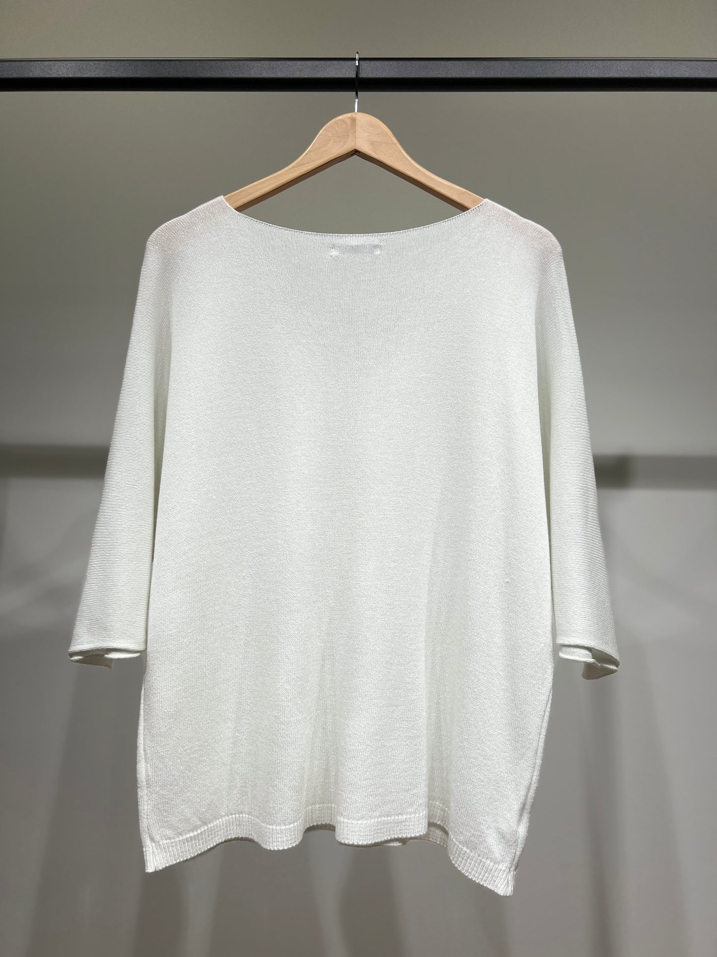 Modal V-Neck Long Sleeve Knit Sweater