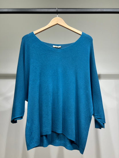Modal V-Neck Long Sleeve Knit Sweater