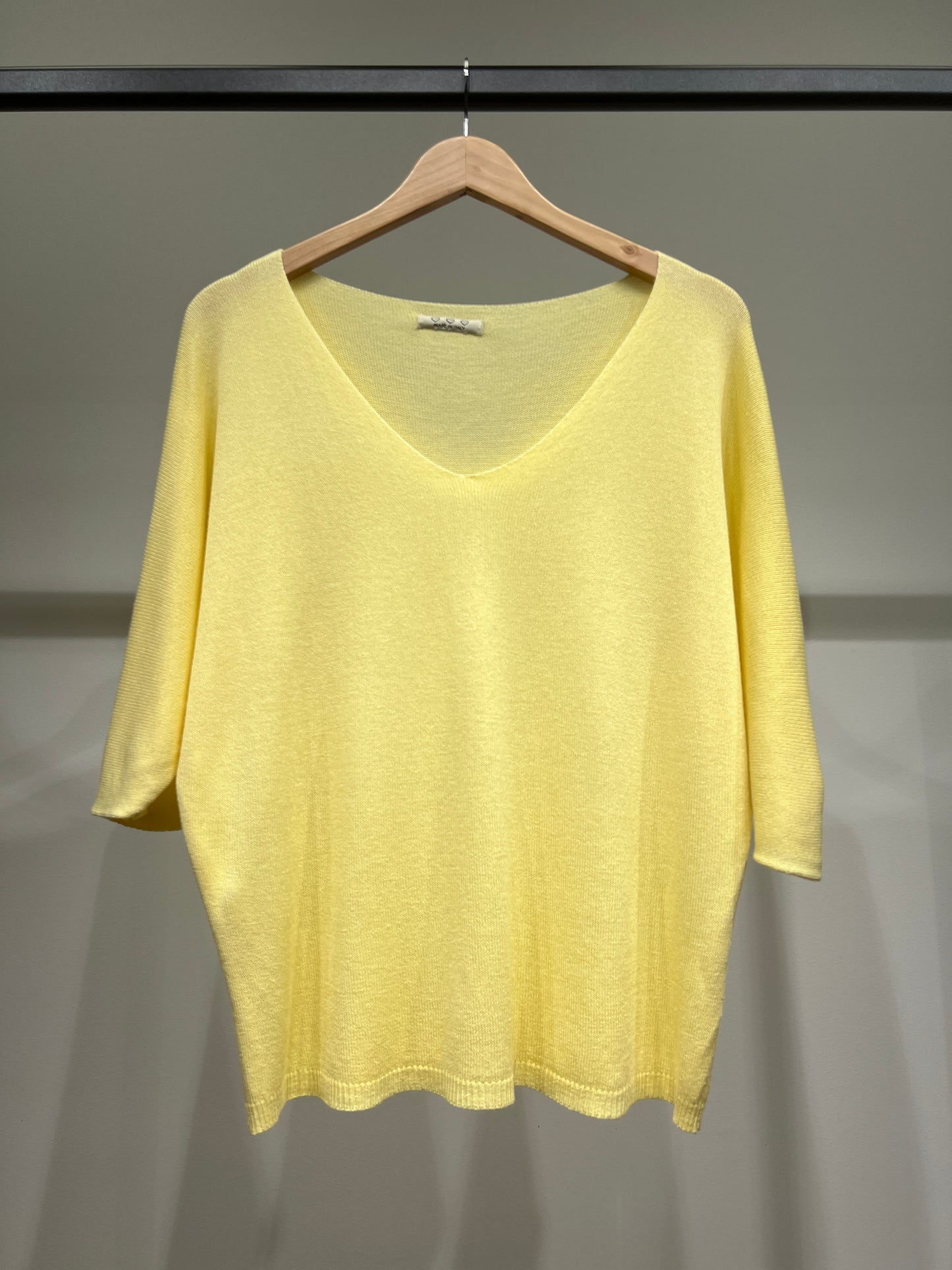 Modal V-Neck Long Sleeve Knit Sweater