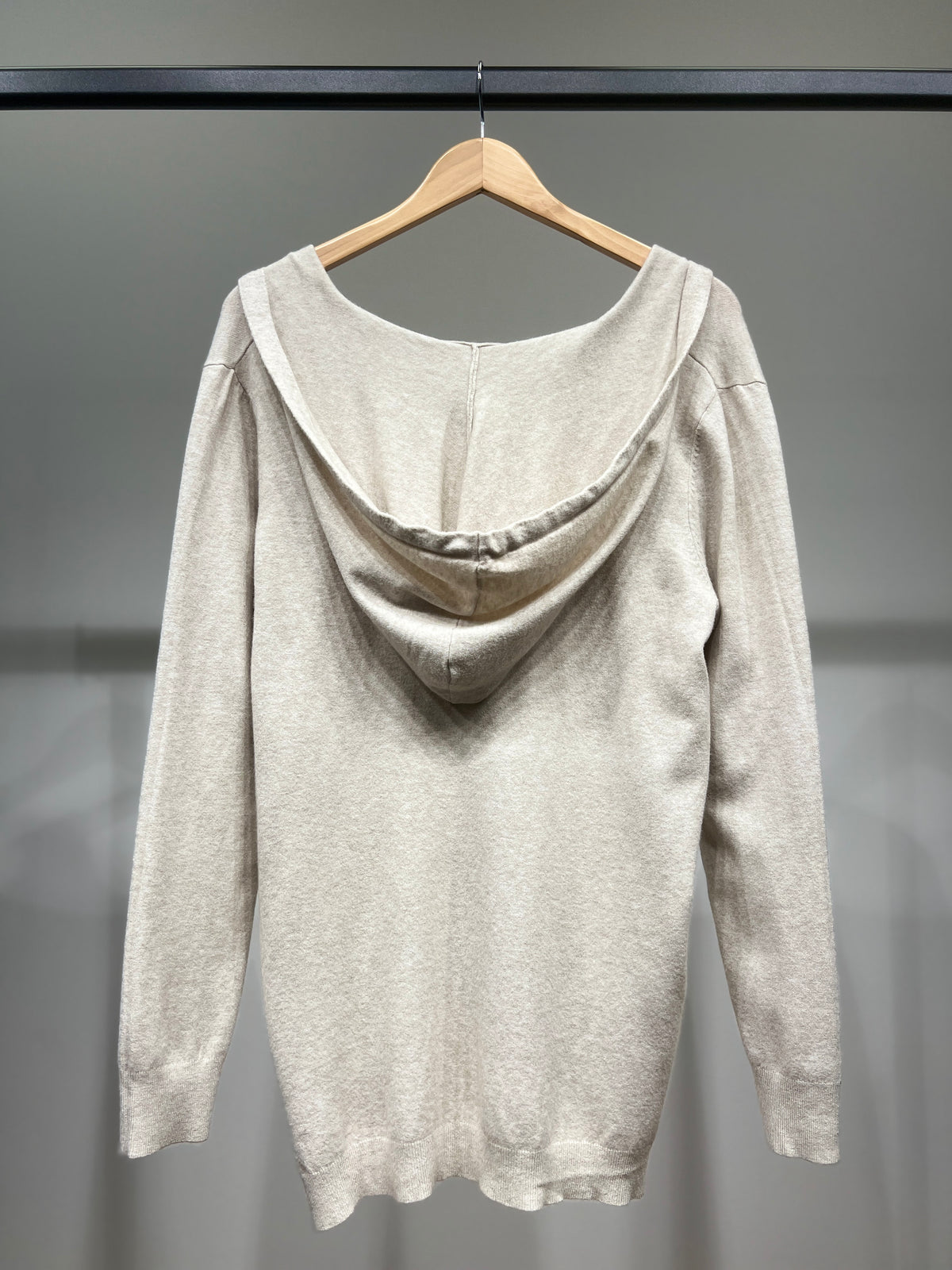 Sweatshirt Poche Kangourou à Capuche Col Châle