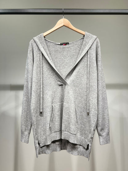 Sweatshirt Poche Kangourou à Capuche Col Châle