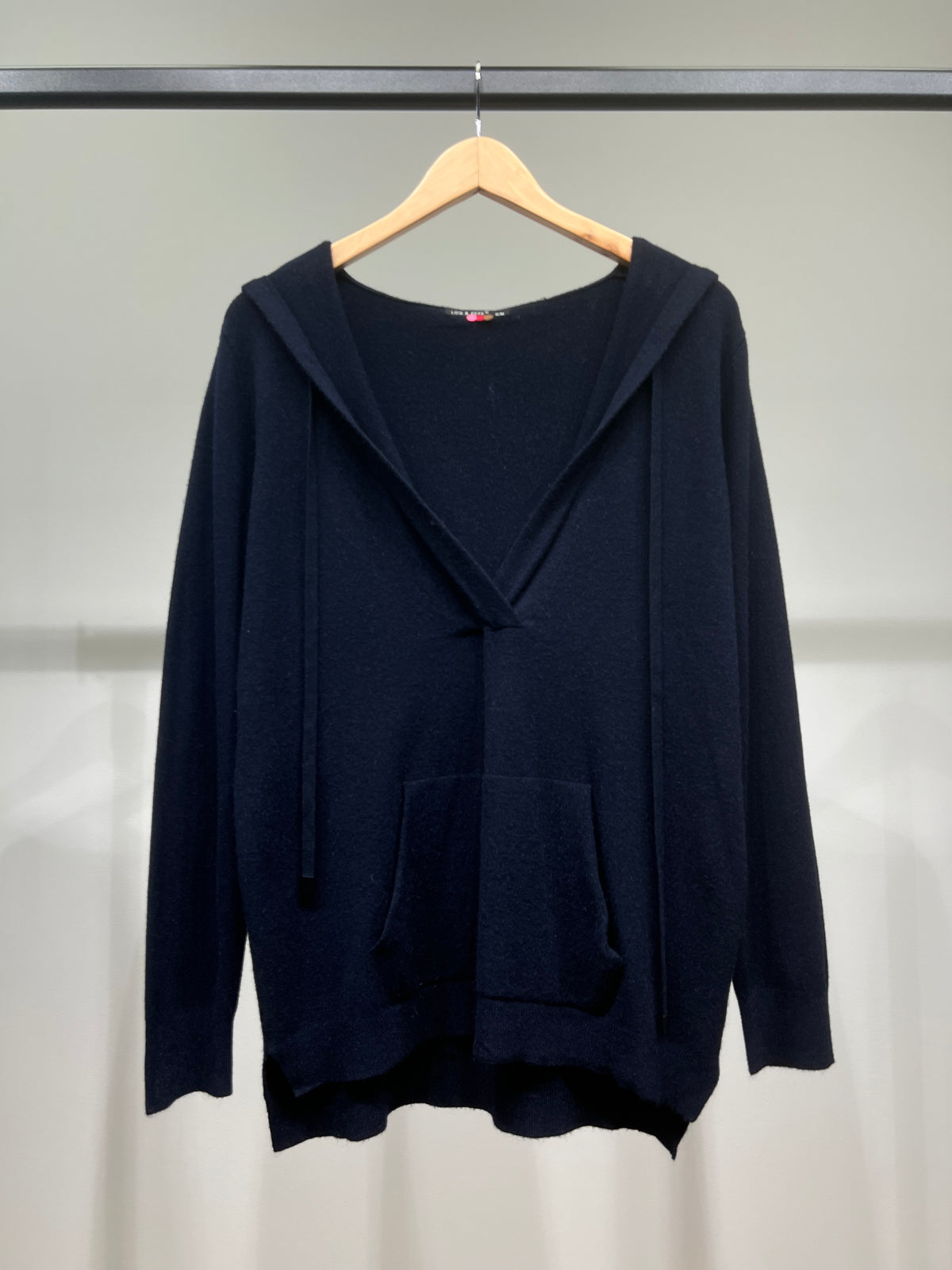 Sweatshirt Poche Kangourou à Capuche Col Châle
