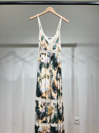Robe D'été Tie and Dye avec Corde Décorative