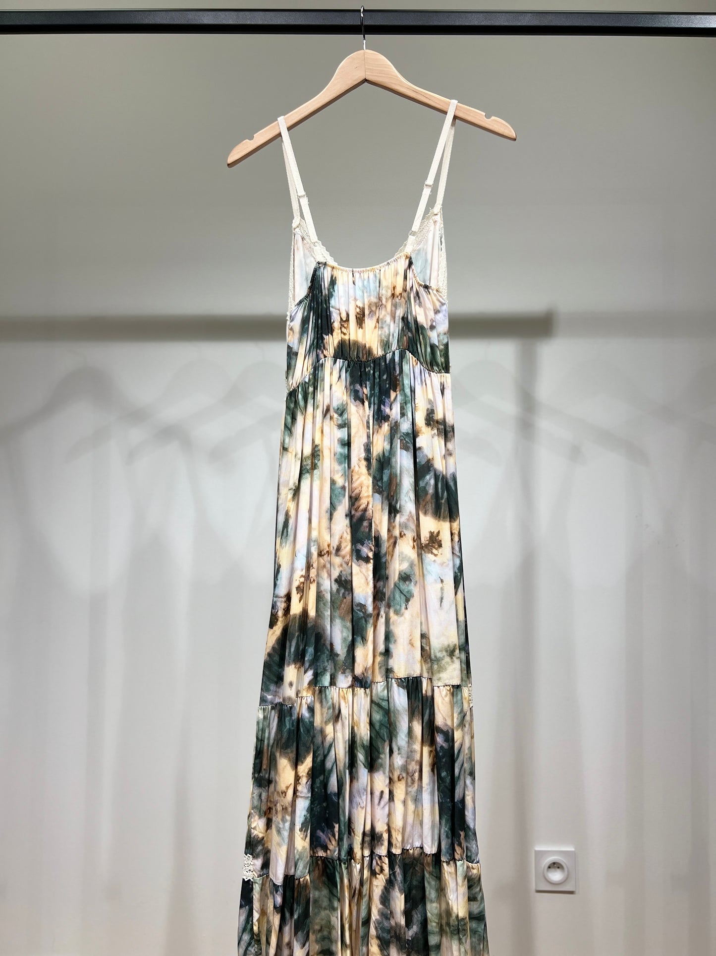 Robe D'été Tie and Dye avec Corde Décorative