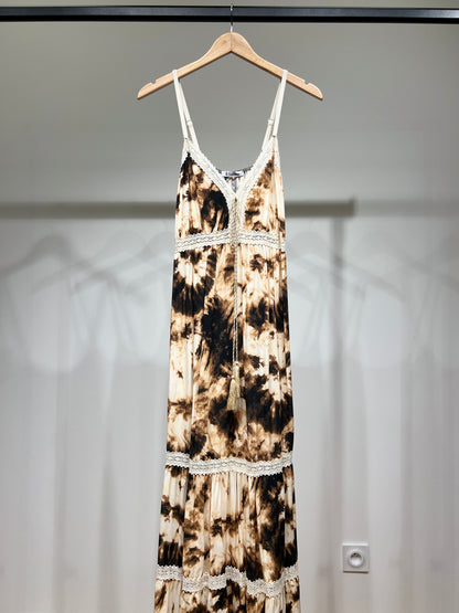 Robe D'été Tie and Dye avec Corde Décorative
