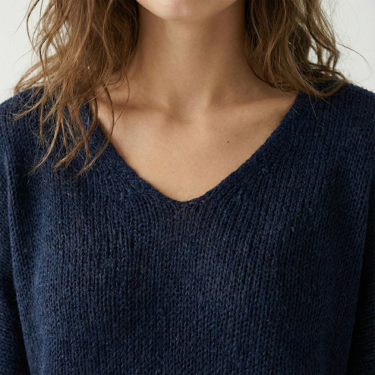30% Mohair Ribbed Long Sleeve Wide Knit Sweater