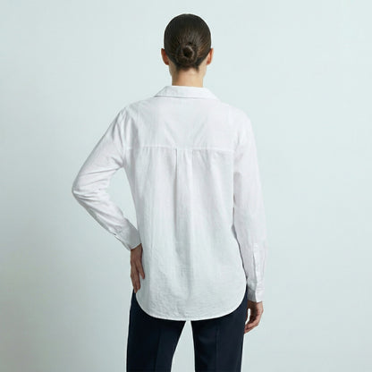 Chemise Légère Simple Stretch à Poche Poitrine 97% Coton