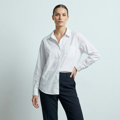 Chemise Légère Simple Stretch à Poche Poitrine 97% Coton
