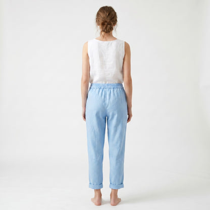 Pantalon Jegging Taille Élastique Coupe Ballon 95% Viscose