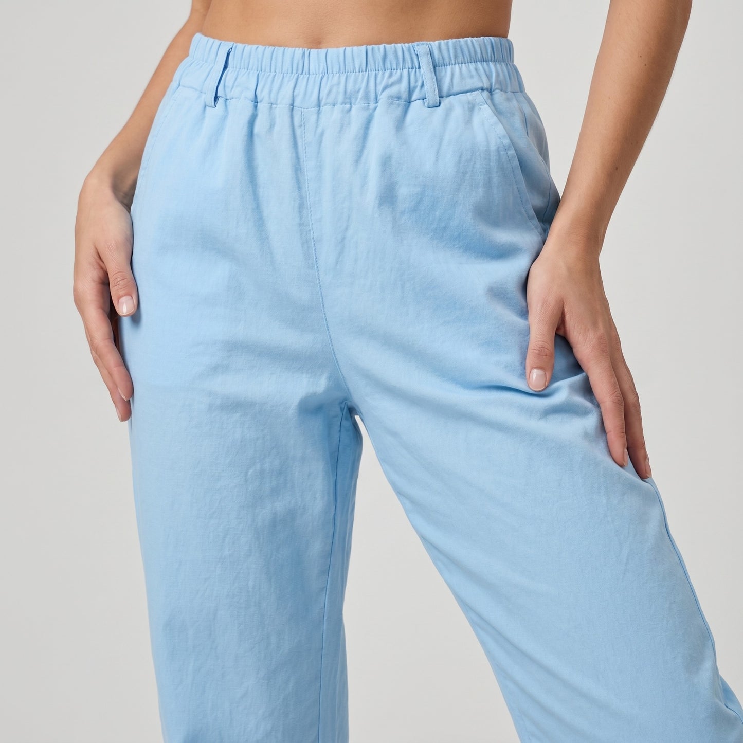Pantalon Jegging Taille Élastique Coupe Ballon 95% Viscose