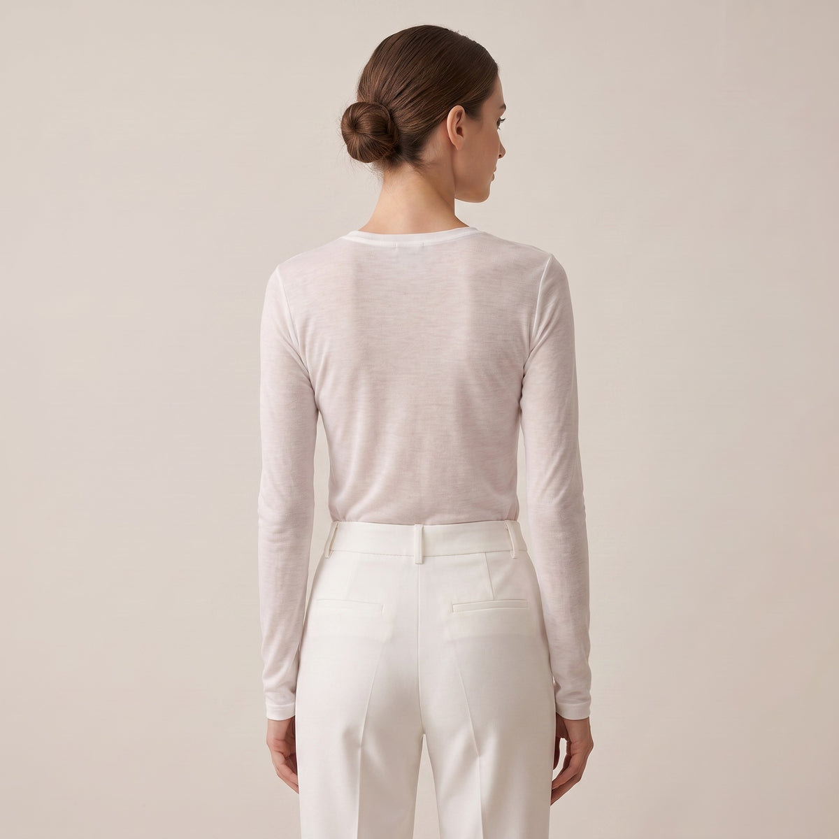 Sous-Pull Confort Discret Manche Longue Col Rond