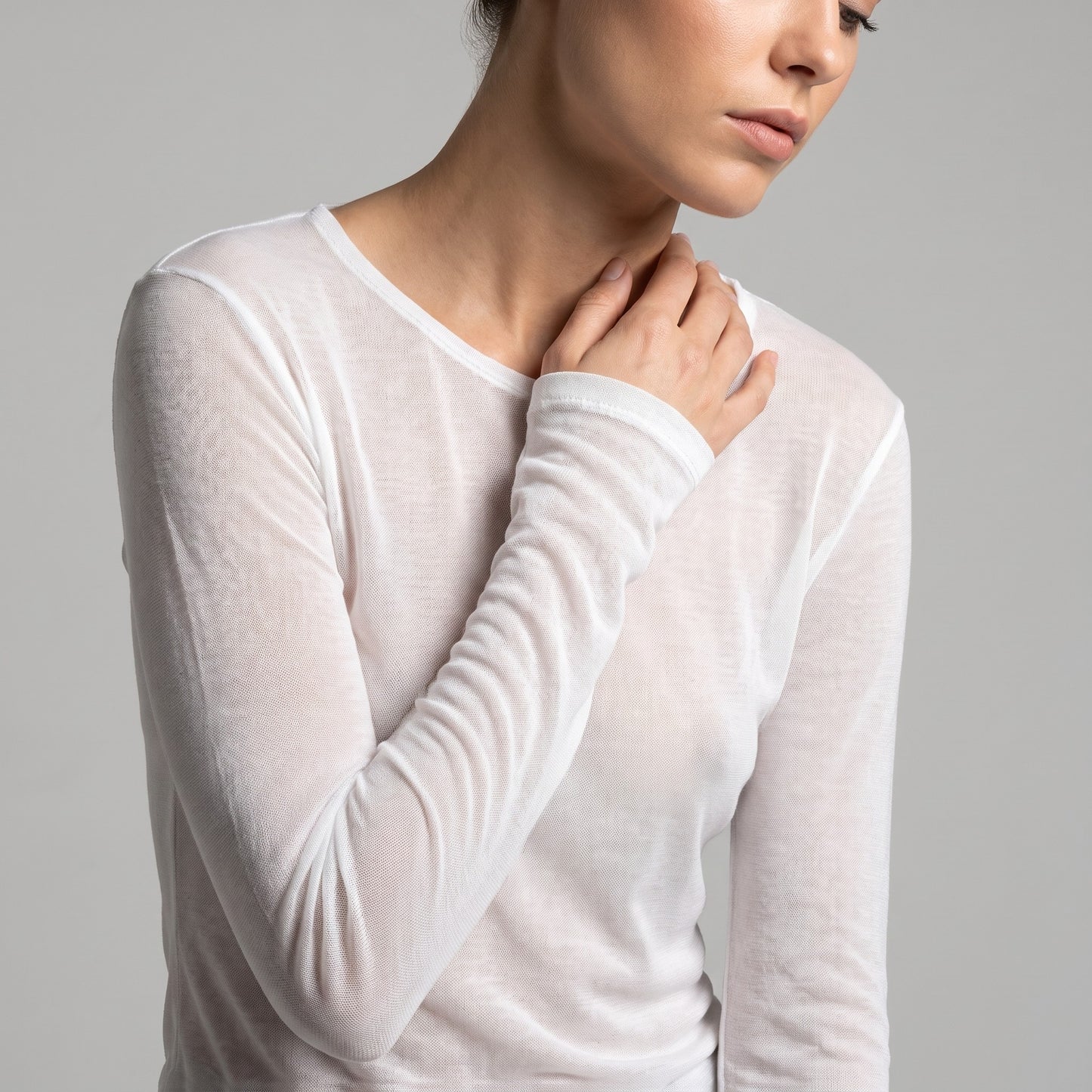 Sous-Pull Confort Discret Manche Longue Col Rond