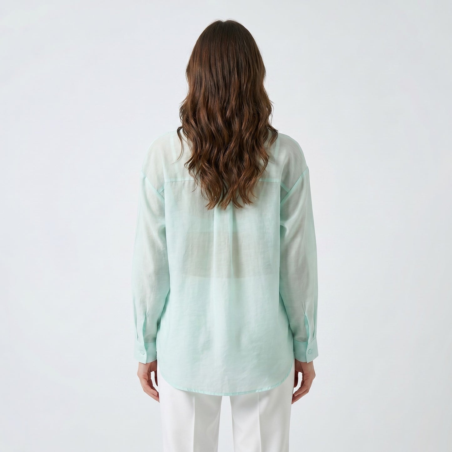 Chemise Légère Simple Confortable Large Satiné 90% Tencel