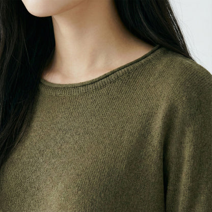 Pull Ample Fentes Cotés Boutonnées Poches Décoratives