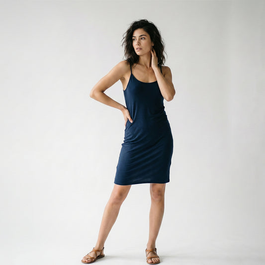 Robe Débardeur Court Léger Bretelles Fines Simple Taille