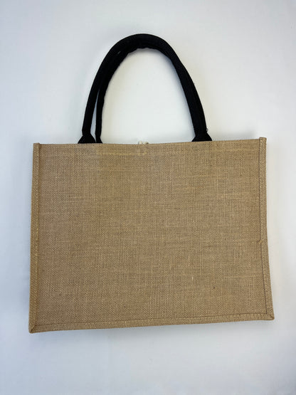 Sac Toile De Jute "Saint Tropez" Poches Et Bouton 100% Lin