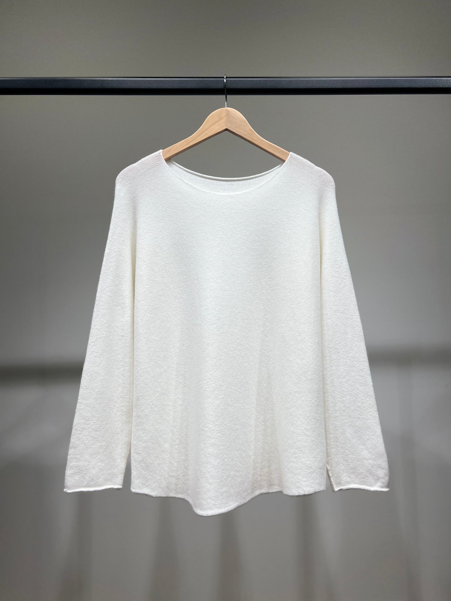 Pull En Maille Manche Longue Col Rond Viscose