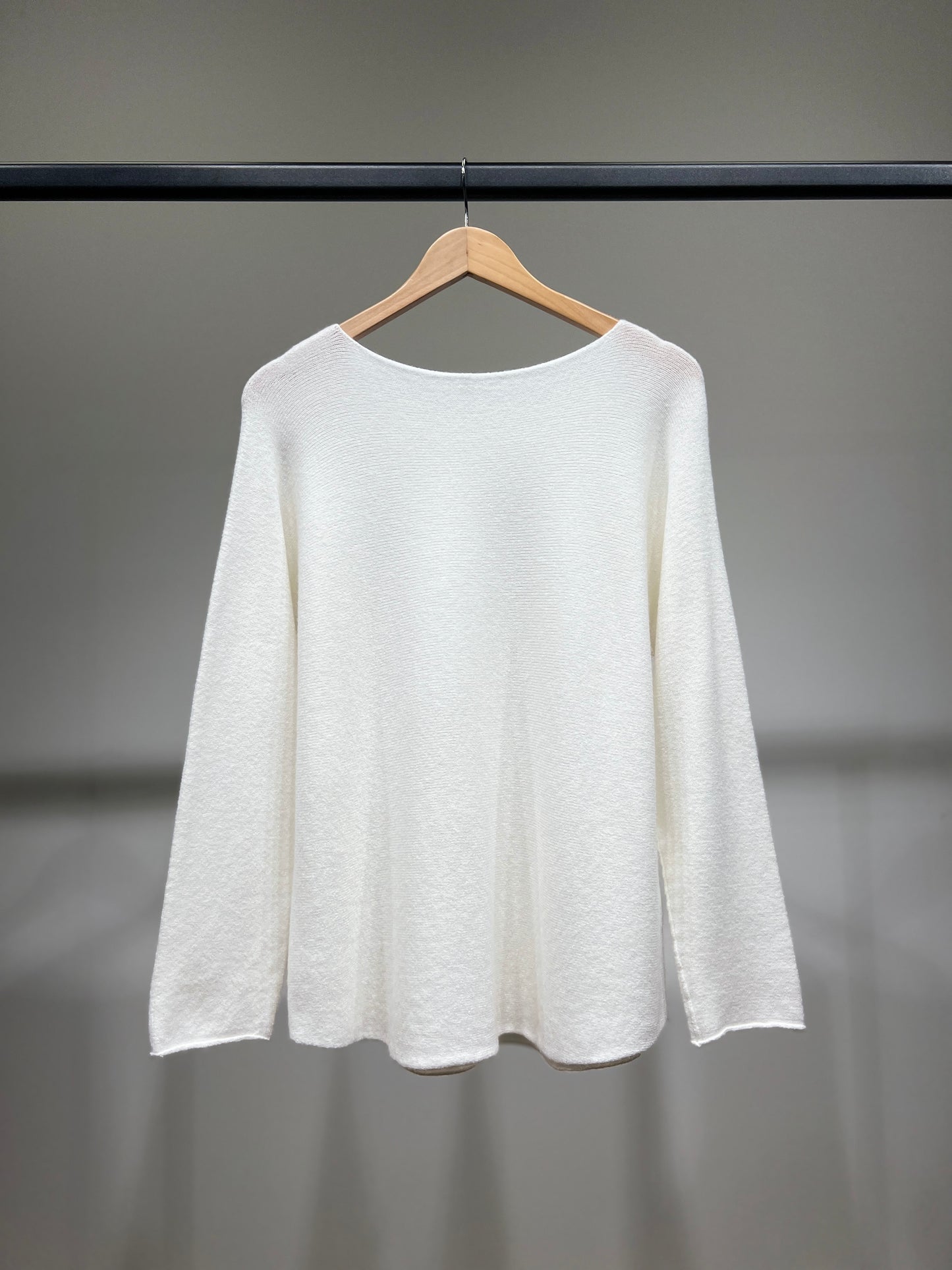 Pull En Maille Manche Longue Col Rond Viscose